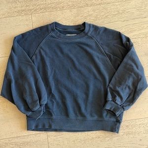 3/4 sleeve blouson sweatshirt by Outerknown size S organic cotton